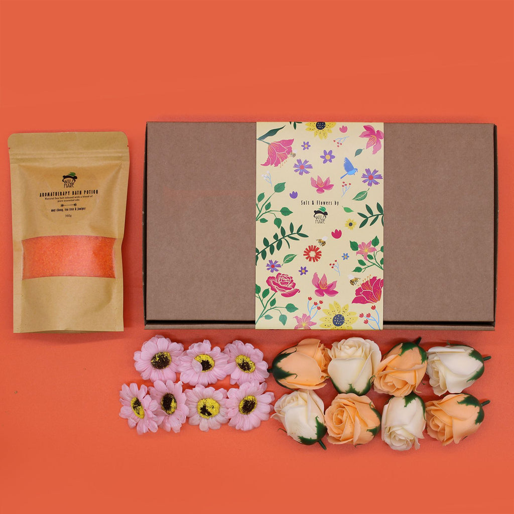 Set Wild Hare Salt & Flowers- Total Detox