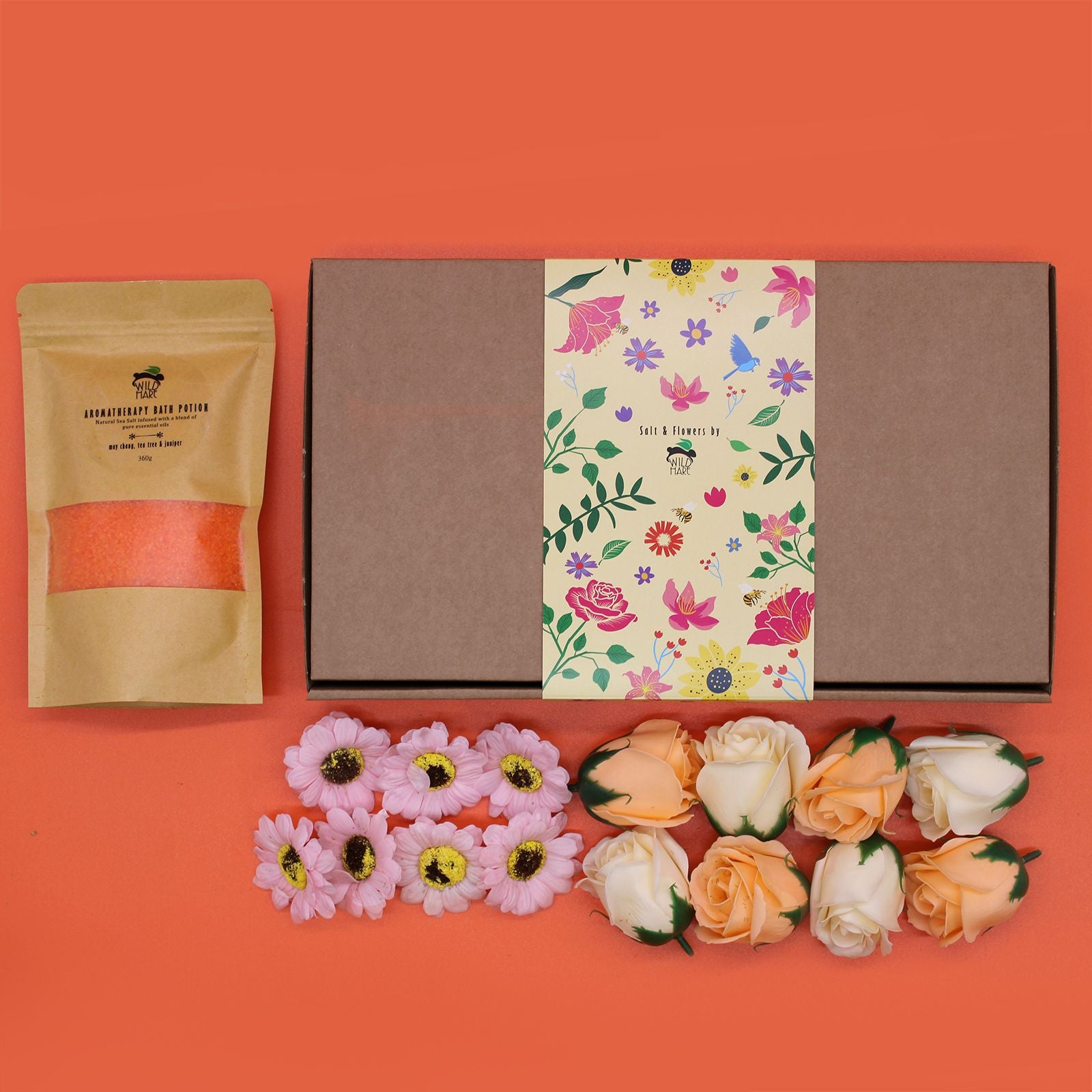 Set Wild Hare Salt & Flowers- Total Detox