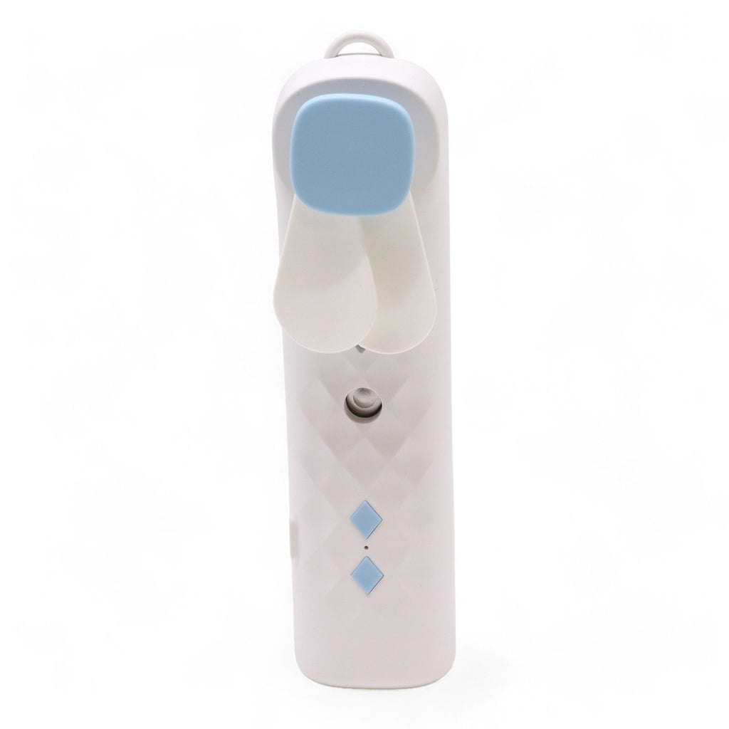 White Nano Mist Face Fan & Spray - încărcare USB