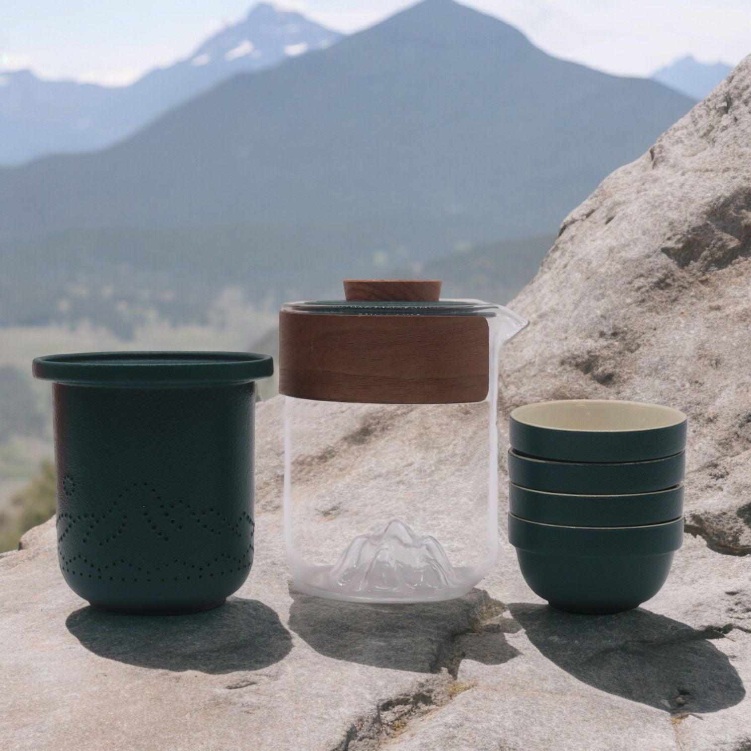 Set de Ceainic Travel Mountain